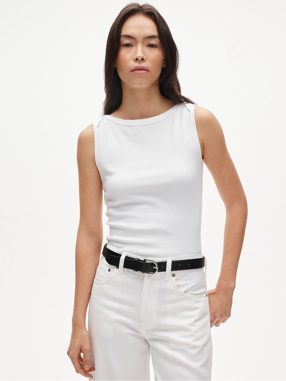 J Crew Perfect-fit boatneck tank top